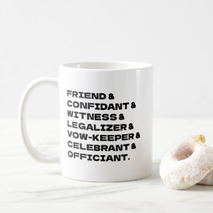 Wedding Officiant Customise List Coffee Mug