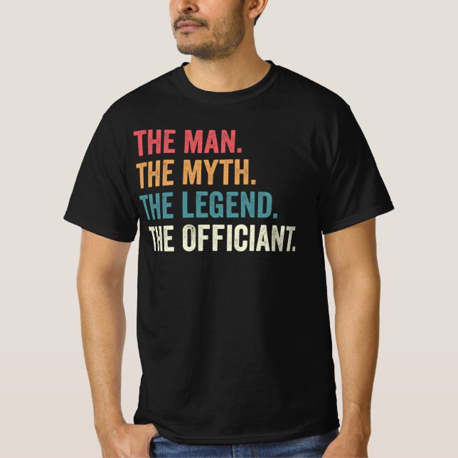 Wedding Officiant T-Shirt, Officiant Gif T-Shirt (Front)