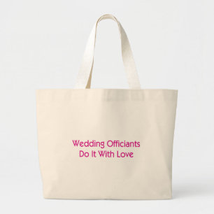 Wedding Officiants Large Tote Bag