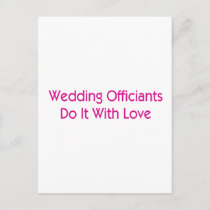 Wedding Officiants Postcard