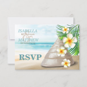 Wedding on the Beach RSVP Card