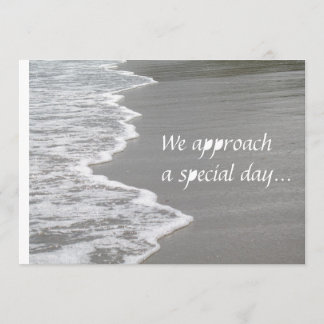 Wedding on the Sand... Invitation