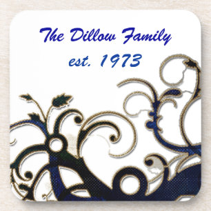 Wedding or Anniversary Favor Coaster Template