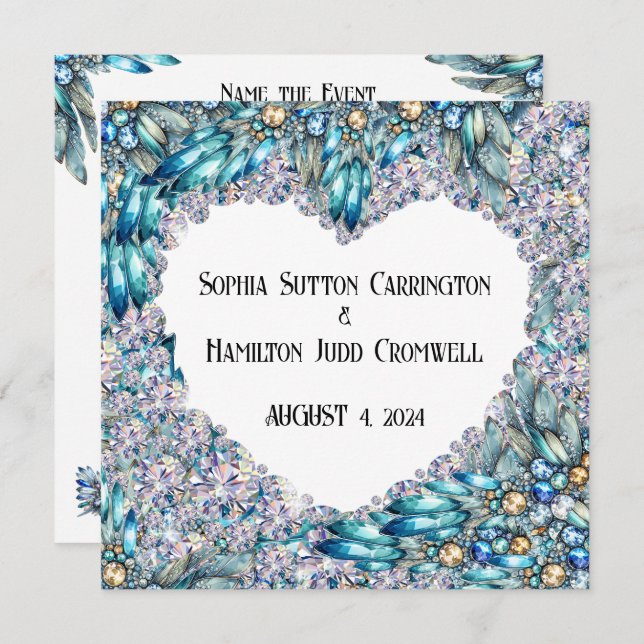 Wedding OR Any Special Occasion  Invitation (Front/Back)