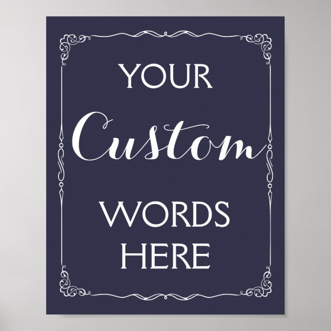 Wedding or Party Sign make your own custom (Front)