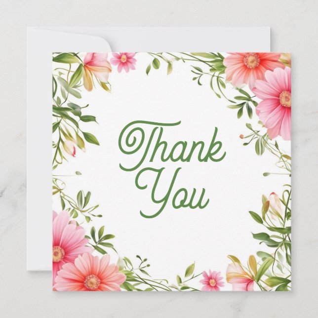 Wedding or Shower Thank you cards (Front)
