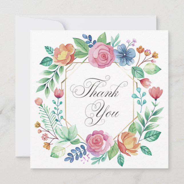 Wedding or Shower Thank you cards (Front)