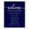 Wedding Order of Events Sign | Navy Blue