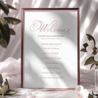 Wedding Order of Events Timeline Schedule Program