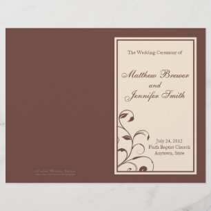 Wedding Order of Service and Ceremony Program