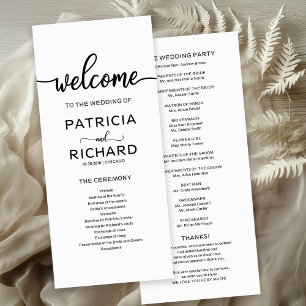 Wedding Order of Service Ceremony Program