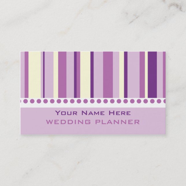Wedding Organiser Business Cards (Front)
