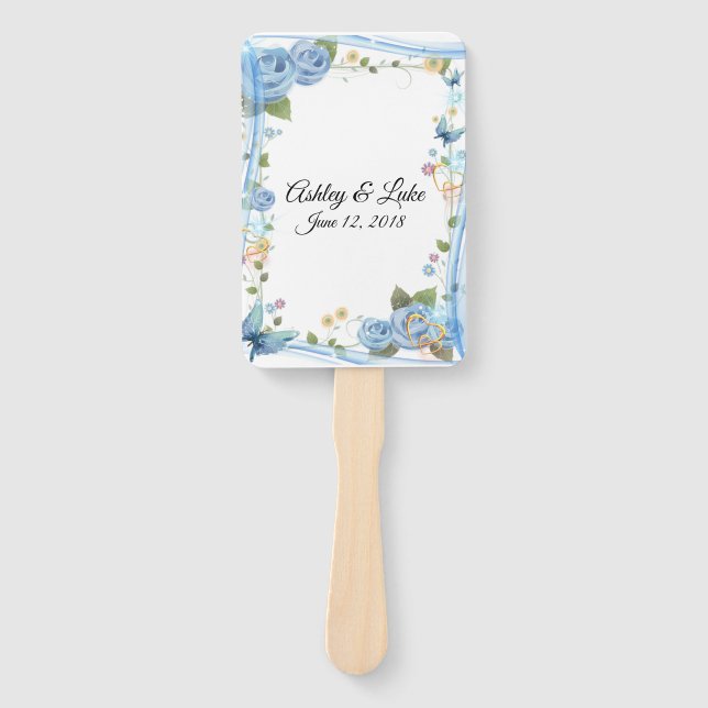 Wedding Paddle Fan (Front)