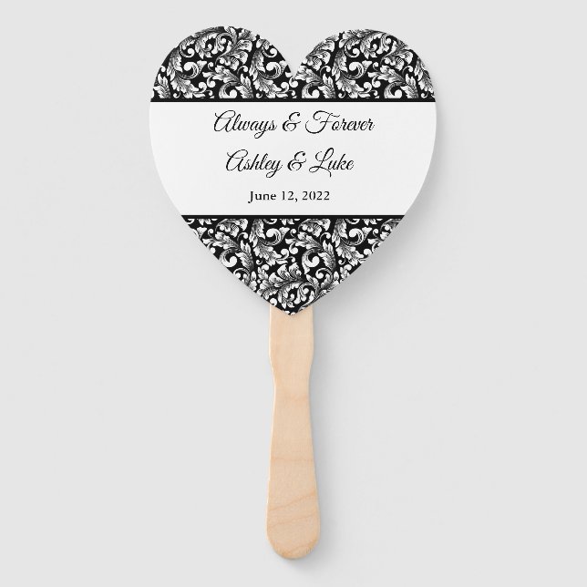 Wedding Paddle Fan (Front)