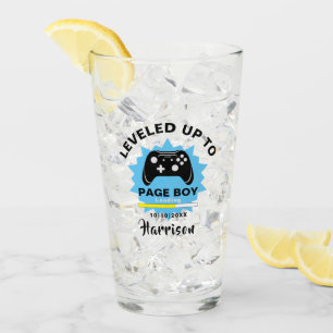 Wedding Page Boy Levelled Up Gamer Fun Glass