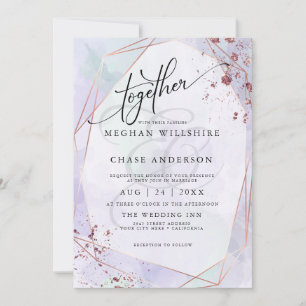 WEDDING Pale Lilac and Seafoam Green Jaspé