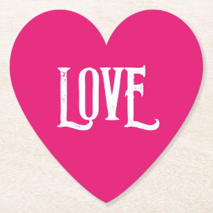 WEDDING PAPER COASTER LOVE FAVORS 