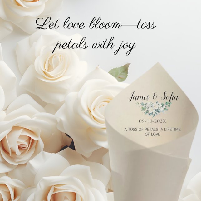 Wedding Paper Cone For Flowers Petals Toss (petal toss cone wedding cones for petal wedding paper cones petal toss cones ceremony petal cone)