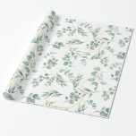 Wedding Paper Eucalyptus theme<br><div class="desc">Introducing our stunning wedding wrap paper with a green eucalyptus branch design! This wrap paper is the perfect way to add a touch of elegance and sophistication to any wedding gift.</div>