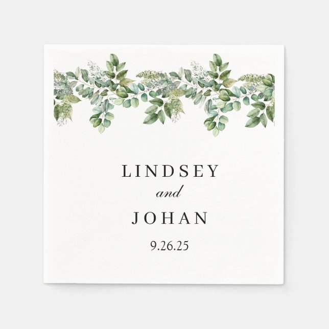 Wedding Paper Napkins (Front)