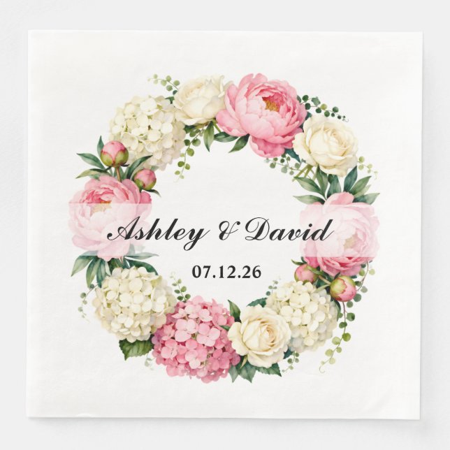 Wedding Paper Napkins (Front)