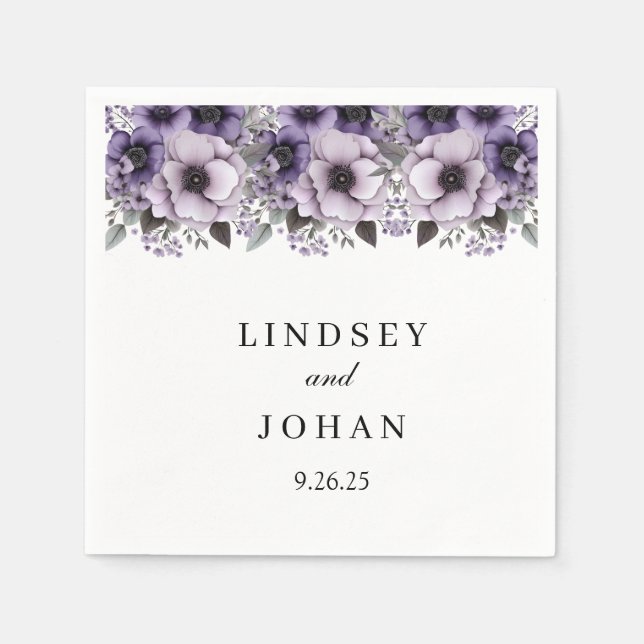 Wedding Paper Napkins (Front)