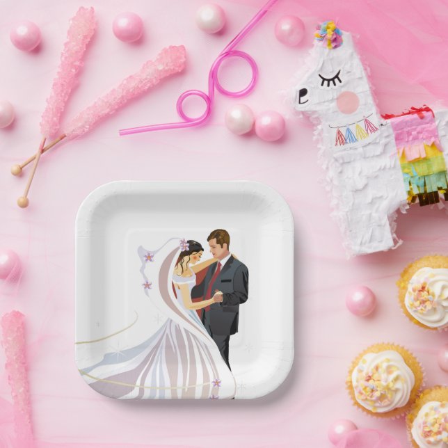 Wedding Paper Plate (Party)