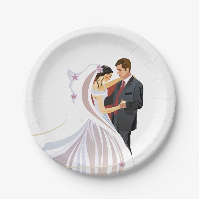 Wedding Paper Plate (Front)