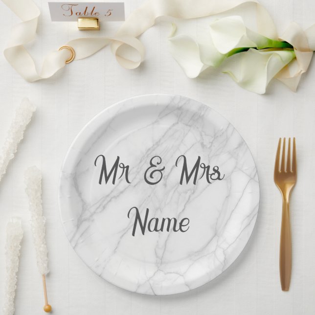 Wedding Paper Plate (Wedding)