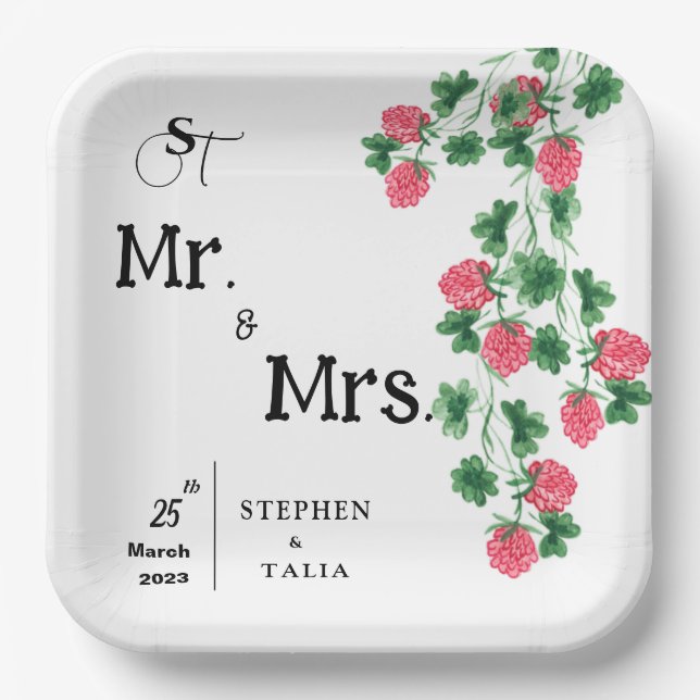 Wedding   paper plate (Front)