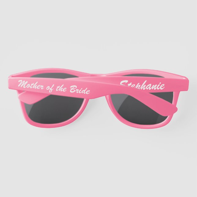 Wedding Party CHOOSE YR COLOR Plastic SunGlasses (Back)