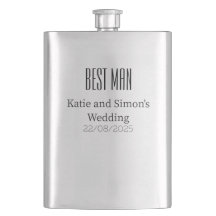 Wedding Party Gift Groomsman Hip Flask