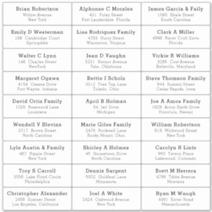 Wedding Party Guest Address Label Sticker