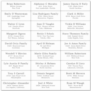 Wedding Party Guest Address Label Sticker