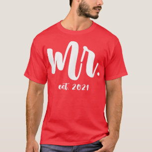 Wedding Party Marriage Honeymoon Bride Groom Coupl T-Shirt