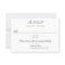 Wedding Party or Event 3 Entree RSVP Response