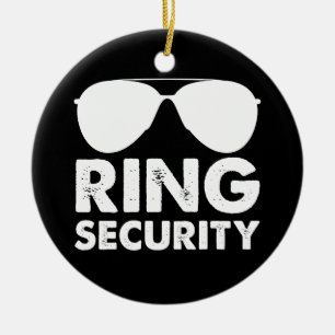 Wedding Party Ring Security Wedding Ring Ceramic Ornament
