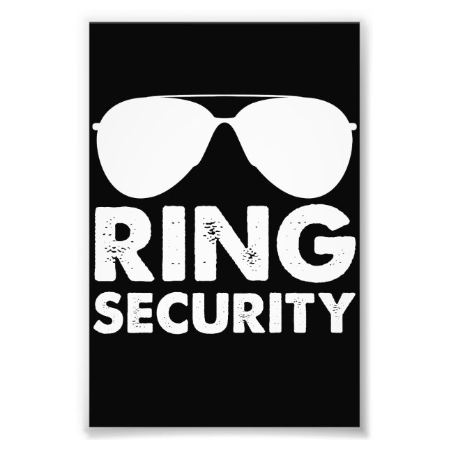Wedding Party Ring Security Wedding Ring Photo Print (Front)