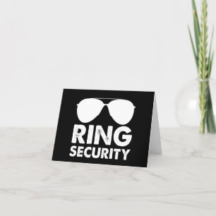 Wedding Party Ring Security Wedding Ring Thank You Card