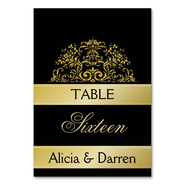 Wedding/ Party Table Number (Front)