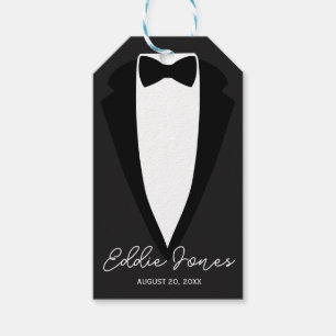 wedding party tuxedo gift tag gay favour gift tag