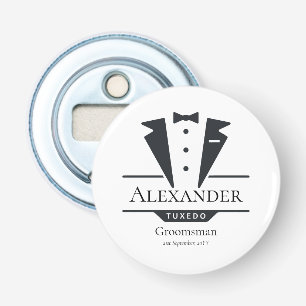 Wedding Party Tuxedo Gifts Groomsman Bottle Opener