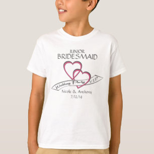 Wedding Party VIP Junior Bridesmaid T-Shirt