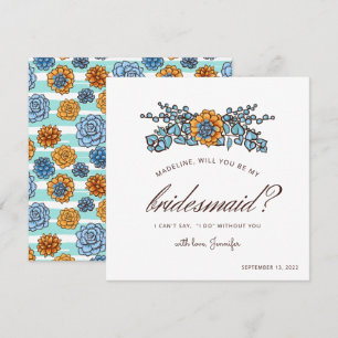 Wedding Party Will You Be My Bridesmaid? Card