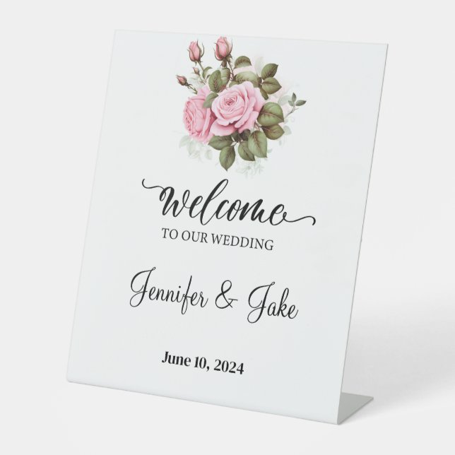 Wedding Pedestal Sign (Front)