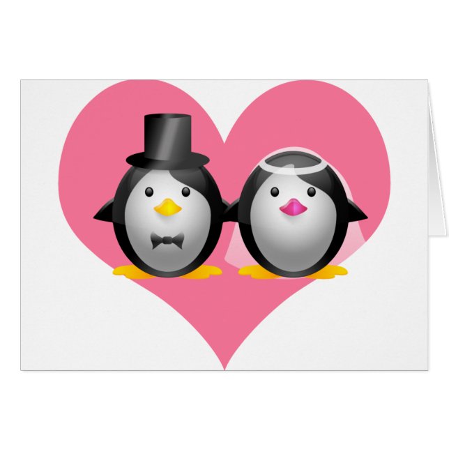 Wedding Penguins (Front Horizontal)