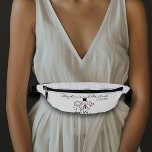 Wedding Personalised Bride Groom Favour  Bum Bags<br><div class="desc">This design may be personalised in the area provided by changing the photo and/or text. Or it can be customised by clicking Personalise this Template and then choosing the click to customise further option and delete or change the colour of the background, add text, change the text colour or style,...</div>