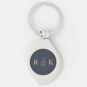 Wedding personalised monogrammed key ring