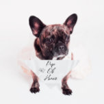 Wedding Pet Bandanna | Pup Of Honour | White<br><div class="desc">Small or large,  this pet bandanna can be used for dogs or cats. Minimal,  modern,  and customisable with your pet's name. 
A staple for all you dog or cat mum's looking to include your fur child in your special day!
All text is customisable ↣ just click the ‘Personalise’ button.</div>