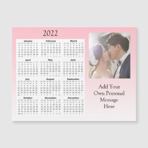 Wedding Photo 2022 Mini Calendar   Magnetic Invita Invitation